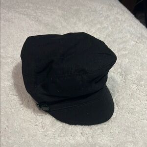 Stylish Black Messenger Cap